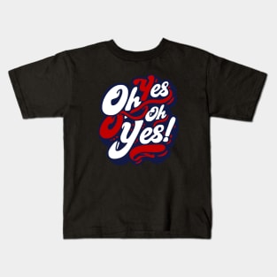 COX - TECHNO MUSIC OH YES OH YES red blue edition Kids T-Shirt